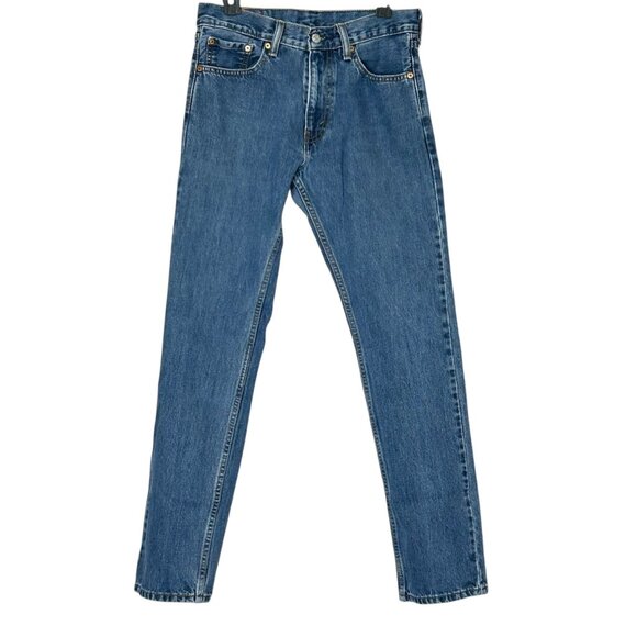 Levis 505 30X32 Straight Fit Blue Jeans - Picture 1 of 12